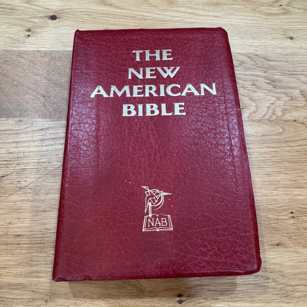 The New American Bible St Paul Editions 1976 Catholic Red Hardcover NAB Vintage